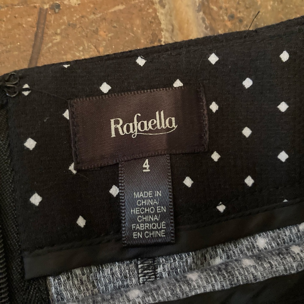 Rafaella Black Polka Dot Mini Pencil Skirt - Picture 4 of 6